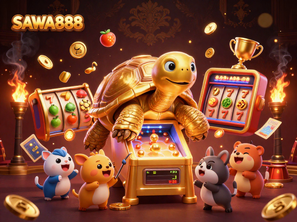 Experience the excitement of SAWA888 with thrilling slot games and stunning golden visuals.