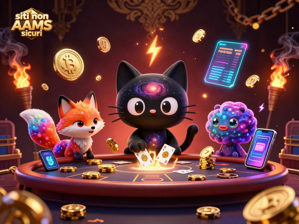 Scopri i migliori siti non AAMS sicuri con giochi interattivi e monete virtuali scintillanti.