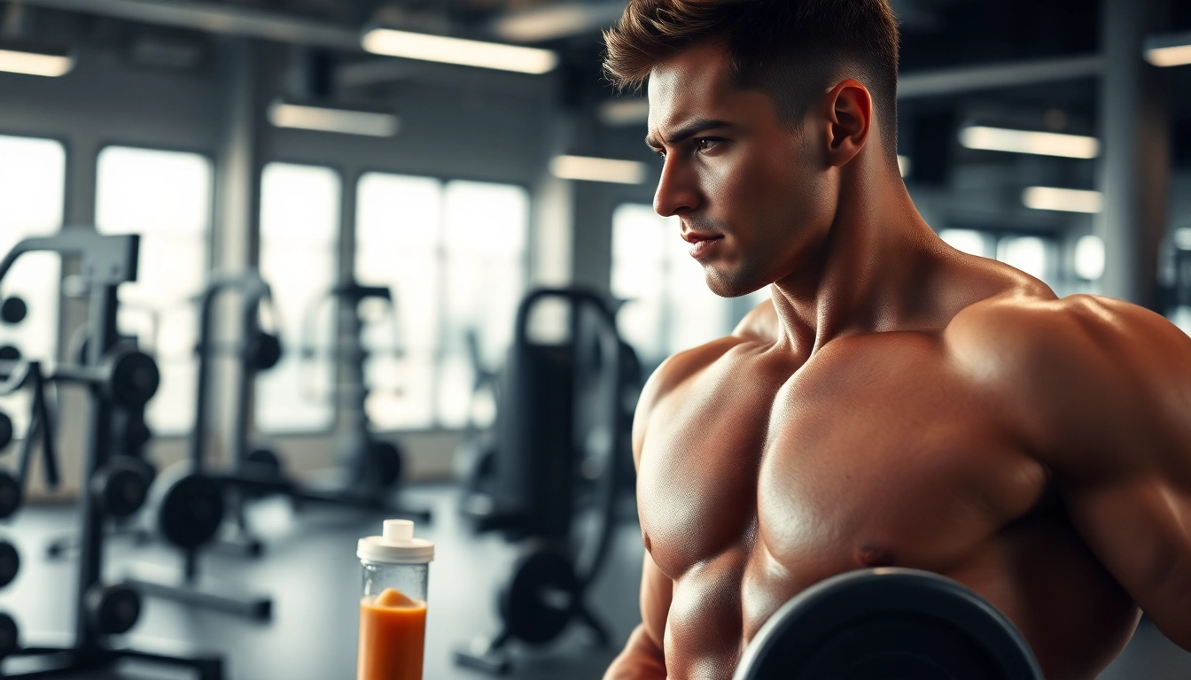 Enhance athletic performance with mk677 in a dynamic gym scene.