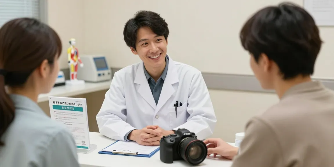 おすすめの安い包茎手術クリニックを相談する医師と患者の温かい雰囲気のシーン