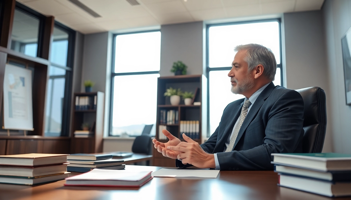 San Antonio truck accident lawyer consulting with a client in a law office.