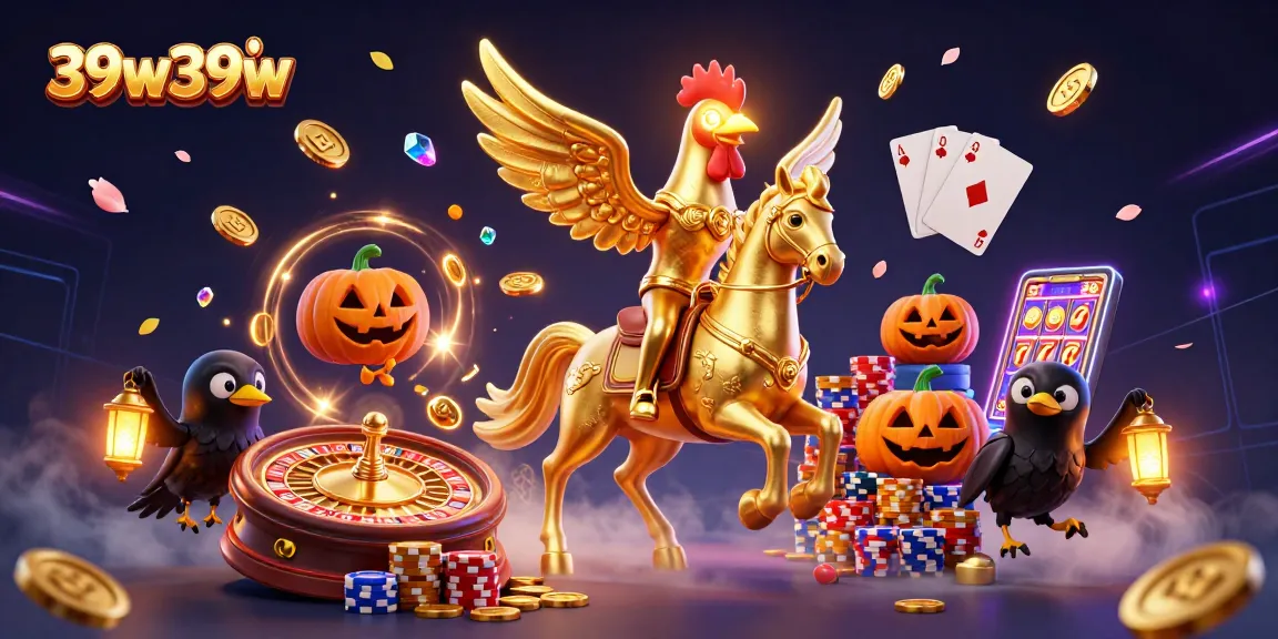 Experience the whimsical 39w39w casino adventure with the golden rooster and friends!