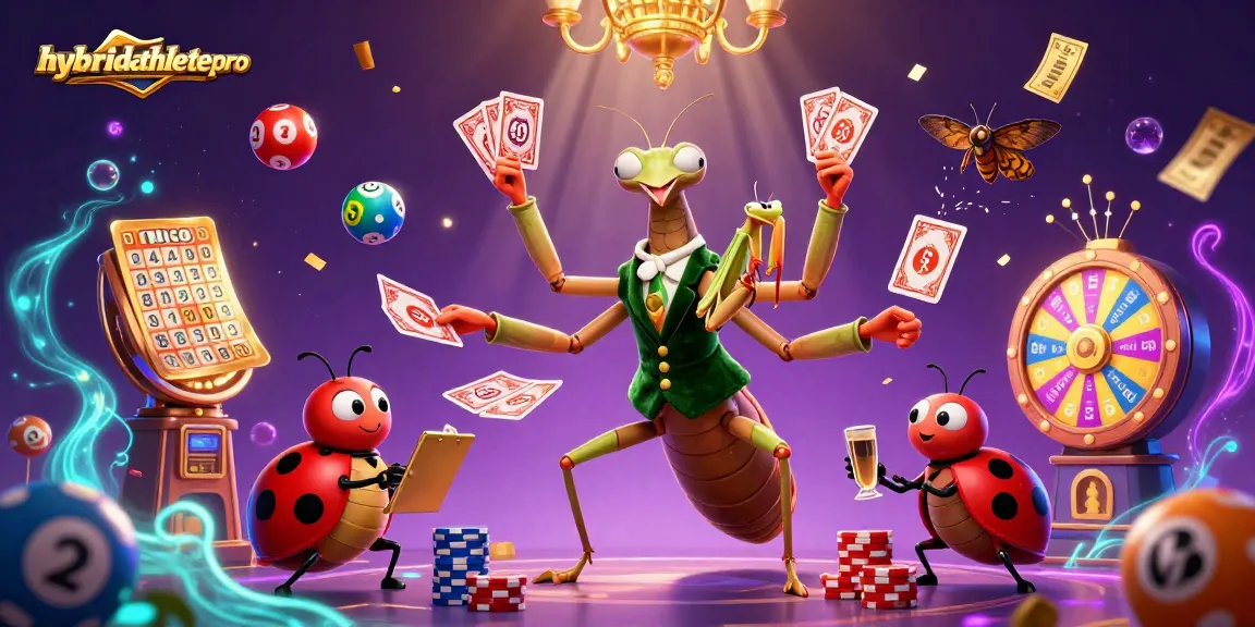Join the action with hybridathletepro in a vibrant casino scene featuring a card sharp and playful elements.