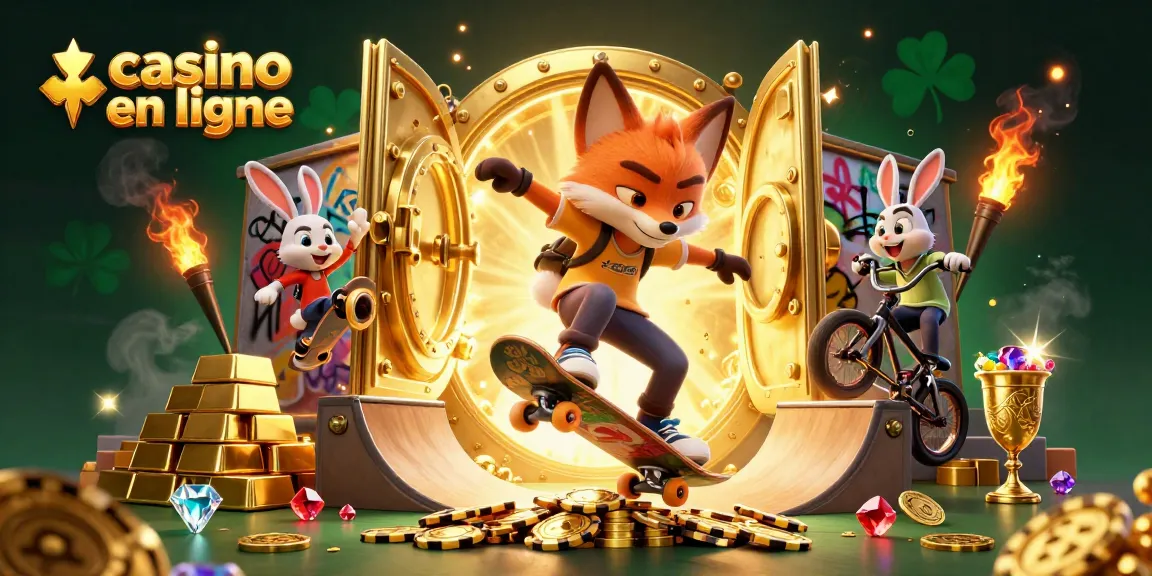 Jouer aux jeux de casino en ligne avec l'illustration d'animaux dynamiques et colorés
