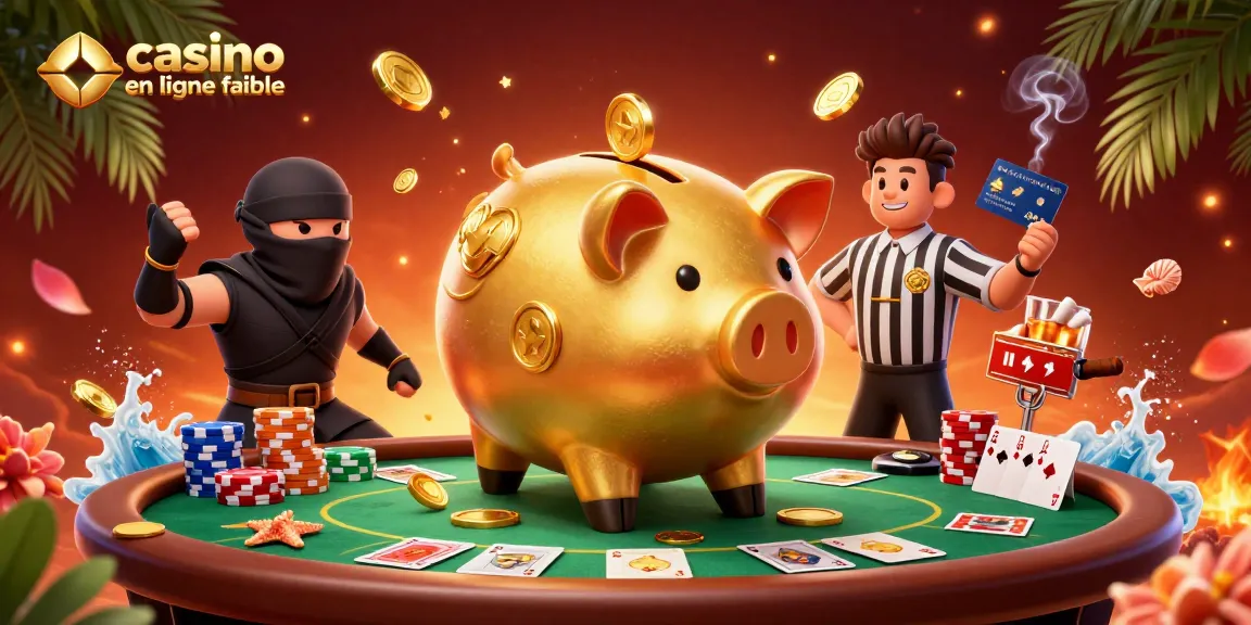 Explorez le monde du casino en ligne fiable avec un combat dynamique entre un sumo et un ninja.