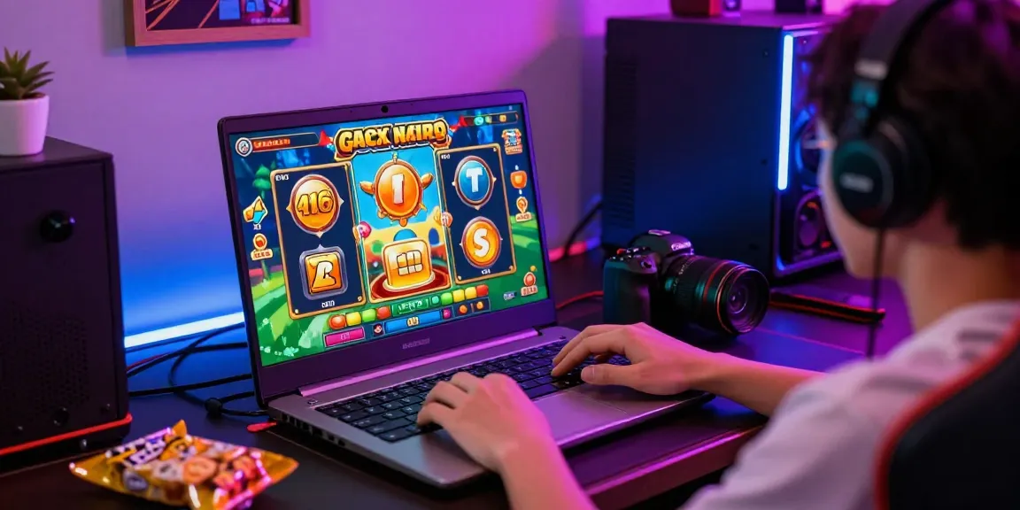 Pengalaman bermain slot gacor online dengan pemain antusias dan efek visual permainan yang ceria.
