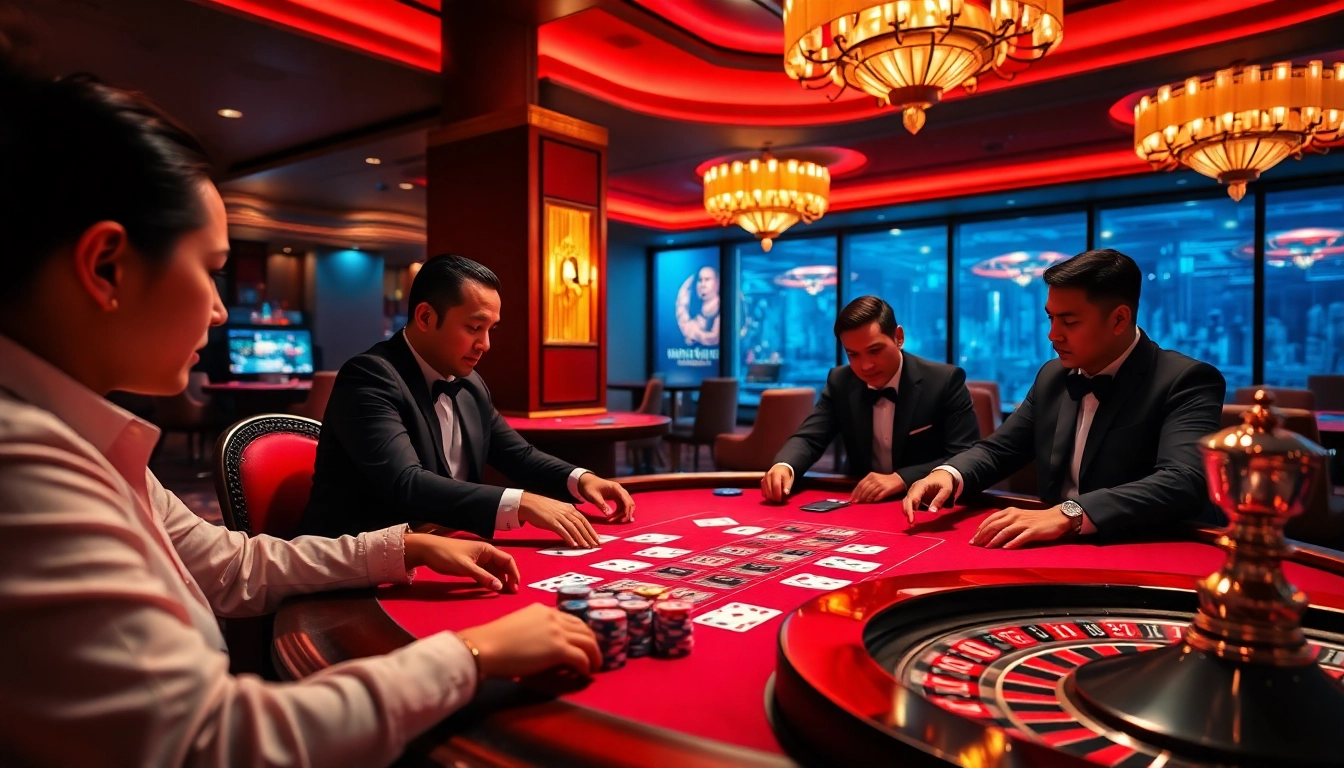 Exciting poker scene featuring 9Dbet gaming interface and vibrant casino elements.