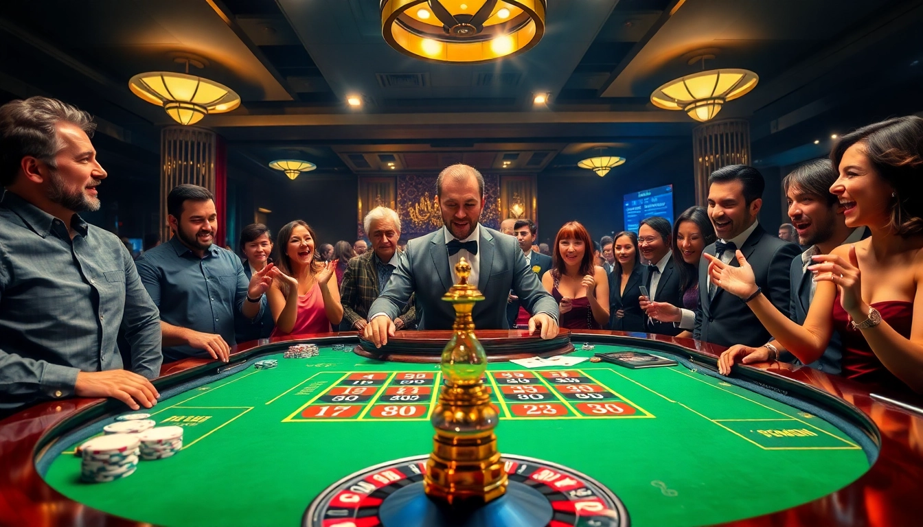 Menghadirkan Planet77 Alternatif dalam suasana kasino yang mengasyikkan dengan dealer roulette.