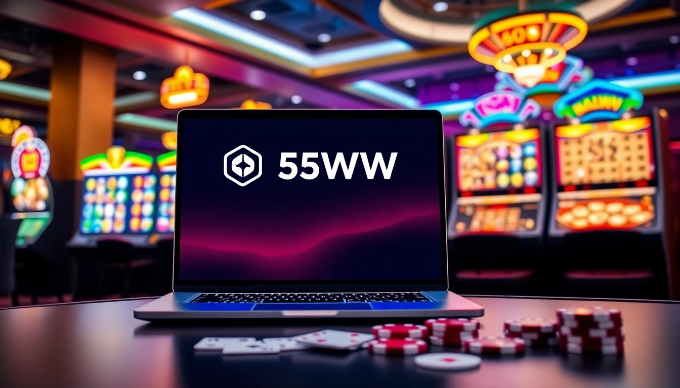 Experience 55WW online casino with vibrant gaming environment and dynamic slots.