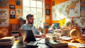 Writing travel articles at https://travelingossip.com with vibrant travel memorabilia.