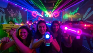 Spannen de lasergame-ervaring bij https://eventmaker-lasergame.nl met enthousiaste spelers in actie.