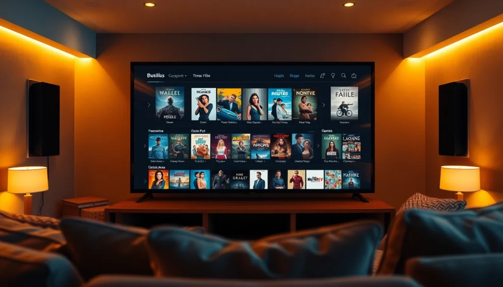 Engage with movies on https://bandarlayarkaca21.com in a cozy home theater setup.