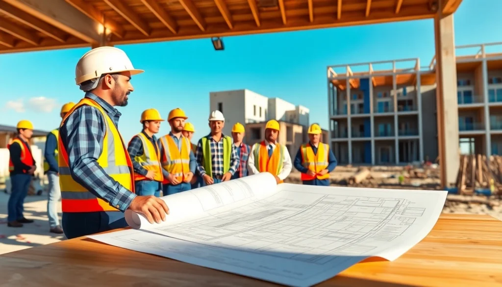 New Jersey Commercial General Contractor leads a construction team on-site to enhance project efficiency.