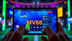 MV88 online gambling platform interface with engaging features and USDT transactions.