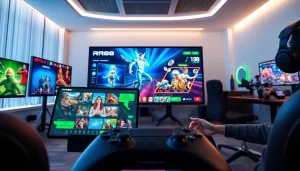 Engaging RR88 gaming platform displayed in a vibrant digital environment for enthusiasts.