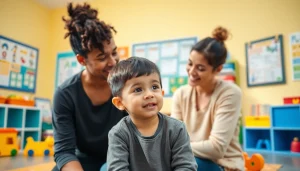 Engaging ABA therapy session at https://www.kiddsaba.com with child and therapist in a colorful learning environment.