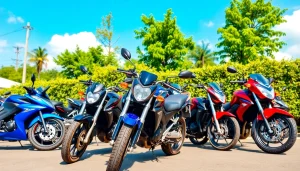 Motorrad gebraucht kaufen in einem professionellen Motorradhandel mit einer Vielzahl von Motorrädern.