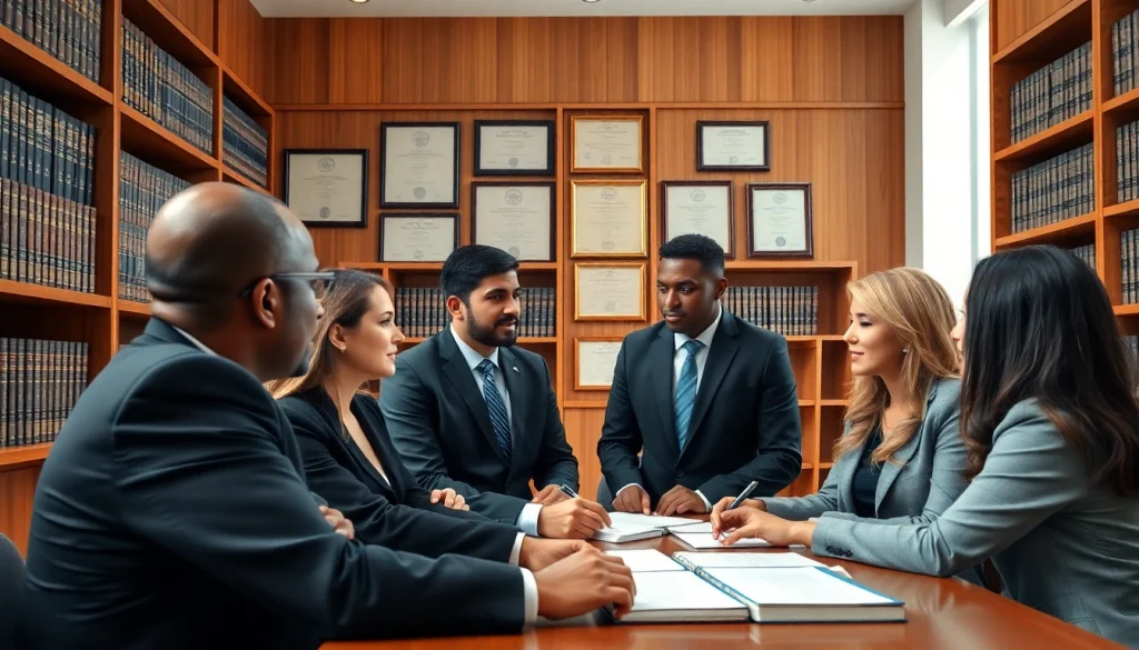 Lawyers strategizing at a professional setting inspired by https://www.turnpikelaw.com, showcasing collaboration.