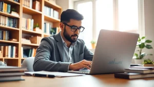 google penalty expert analyzing SEO data in a professional workspace
