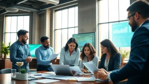 Engaging team meeting of Quickplus Business Consultants showcasing collaboration and professionalism.