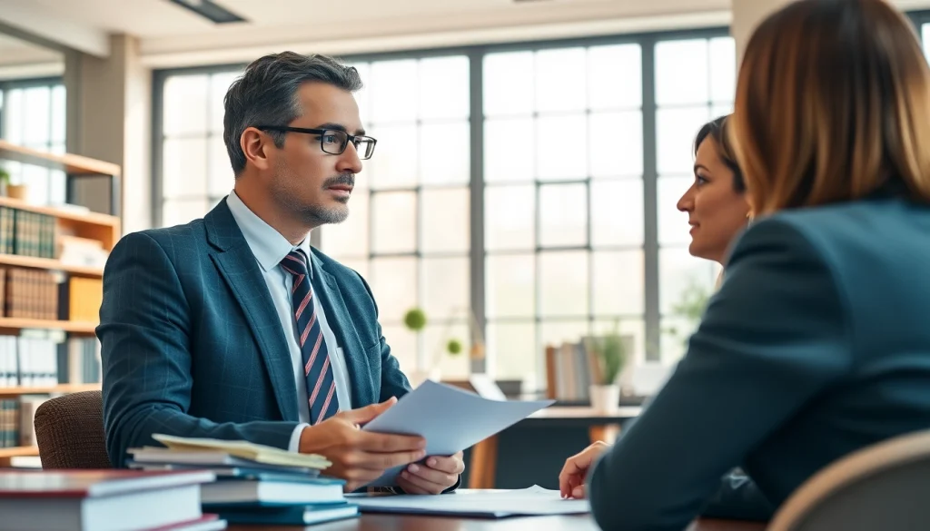 Consultation with lawyer from https://www.aafloridalawyer.com in a bright and modern office setting