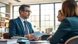 Consultation with lawyer from https://www.aafloridalawyer.com in a bright and modern office setting