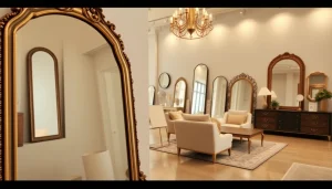 Showcasing designer mirrors from https://merithome.co.uk in a luxurious interior setting