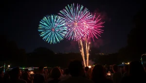 Watch a stunning fireworks show at https://5starfireworks.co.uk with vibrant colors and an energetic atmosphere.