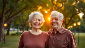 Enhancing quality time at https://frontidas.com with seniors enjoying a peaceful retirement in a park.
