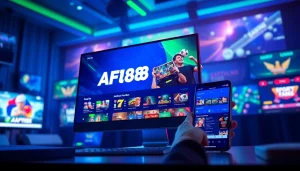 AF88 online betting platform interface showcasing vibrant gaming options