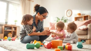 Engaging Yaya Middle East nanny services Dubai helping children in a nurturing environment