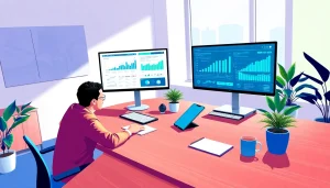 Analyseer marketingdata met behulp van https://www.stofnodig.nl op een moderne werkplek.