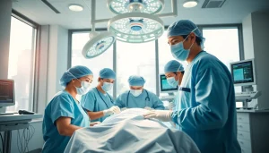 Medische professionals zijn actief in de vernieuwde operatiekamer van https://tweestedenziekenhuis.nl.