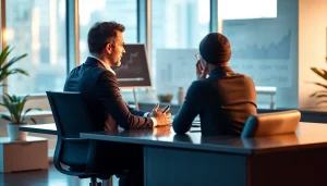 Helfende Schuldnerberatung zeigt Lösungen für finanzielle Probleme.