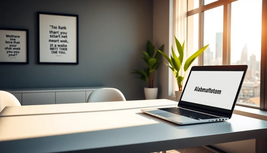 Explore the innovative features of https://albmaftoh.com in a modern workspace setting.
