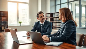 Consultation between attorney and client reflecting professional advice at https://www.agslawfirm.com