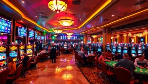 คาสิโน ที่เต็มไปด้วยผู้เล่นและบรรยากาศที่มีชีวิตชีวา รอให้คุณเข้ามาท้าทายโชคดี