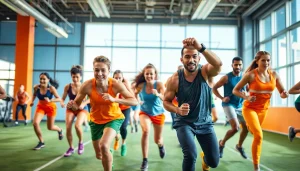 Les athlètes engagés dans pa-sport au sein d'un centre sportif moderne, capturant l'énergie.