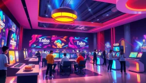 Interactive gaming platform example on KJC AC 1 website.