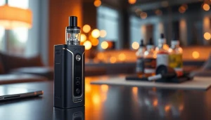 Genießen Sie das Erlebnis mit der hochwertigen e zigarette, die in einem eleganten Ambiente präsentiert wird.