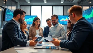 신용카드 현금화 전략을 논의하는 팀 회의 장면