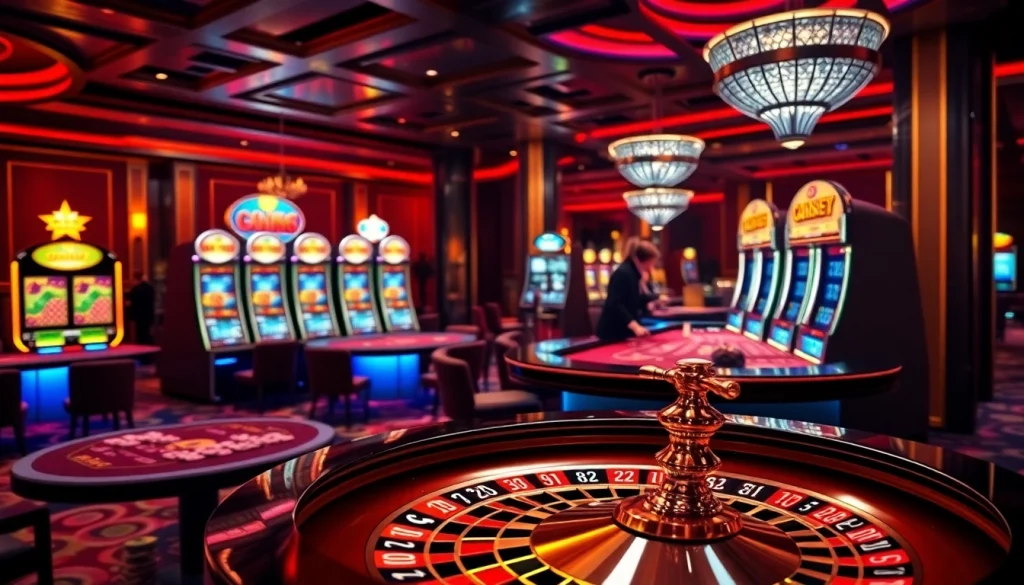 Experience thrilling gambling at gg88 with vibrant tables and sparkling slot machines.