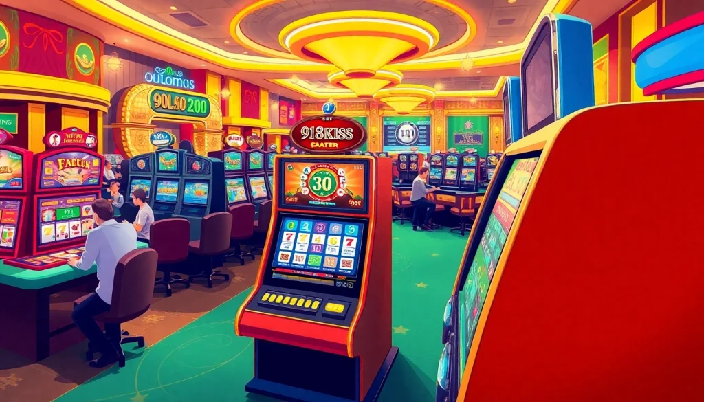 การหมุนของเครื่องสล็อต 918kiss slot ที่น่าตื่นเต้นในคาสิโนออนไลน์