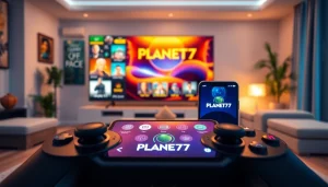 Menampilkan pengalaman seru bermain PLANET77 game dengan tampilan antarmuka yang dinamis.
