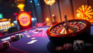 An immersive online casino scene featuring vibrant gaming tables and the essence of excitement at https://nhacaita88.contact/.