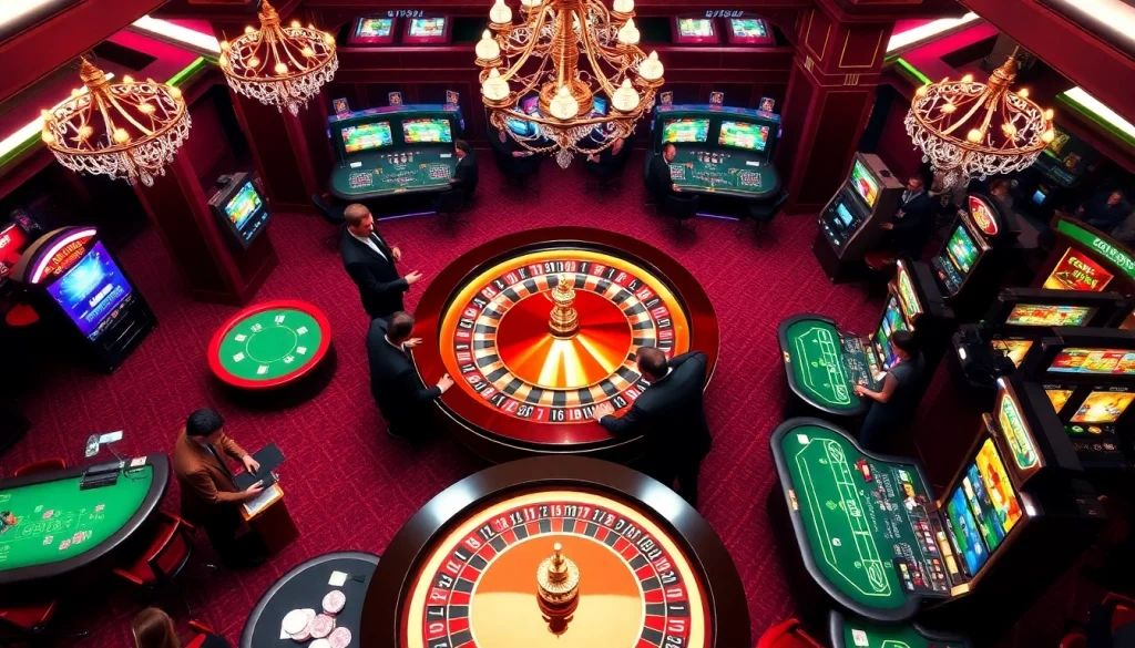 Feel the thrill of gaming at u888 with players strategically betting at a vibrant casino table.