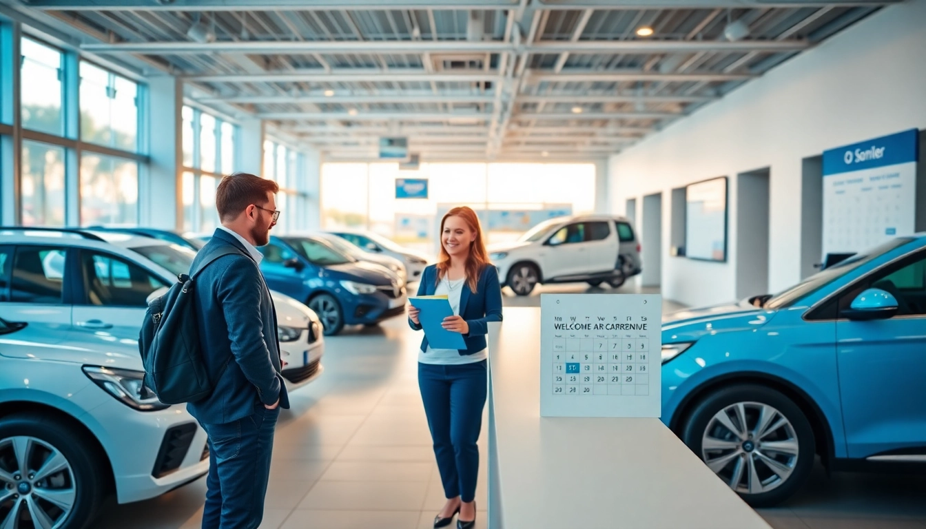 inchiriere masini at a welcoming car rental office in Chisinau, featuring friendly service and modern vehicles