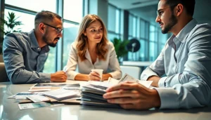 카드현금화에 대한 전문가의 조언을 듣는 고객의 모습