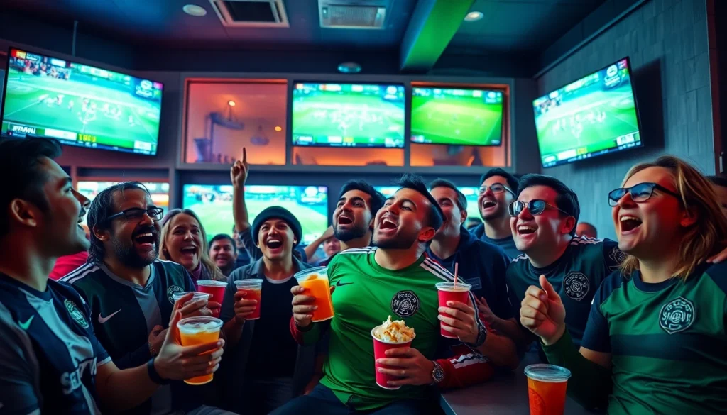 Watch Diema Sport online free in an exciting sports lounge with fans enjoying live games.