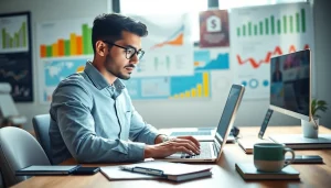 Design payment links for content creators with a focused content creator working on a laptop.